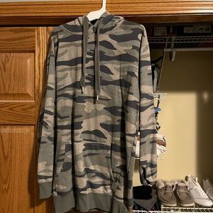 long hoodie from a boutique